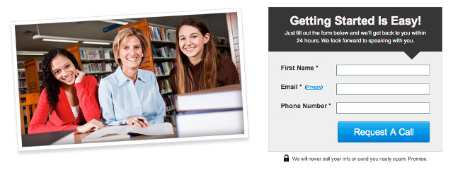 lead generation landing page